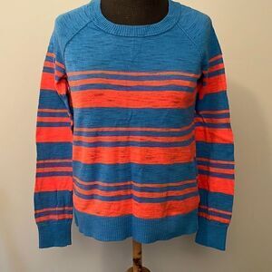 Mossimo Supply Co. Blue & Orange Stripped Sweater